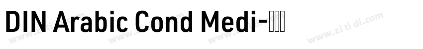 DIN Arabic Cond Medi字体转换
